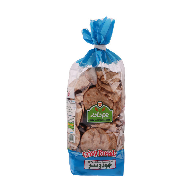 نان خشک چیپسی جو دوسر هم دانه - 230 گرم بسته 2 عددی